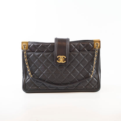 Chanel Elegant CC Tote Quilted Lambskin - photo 2