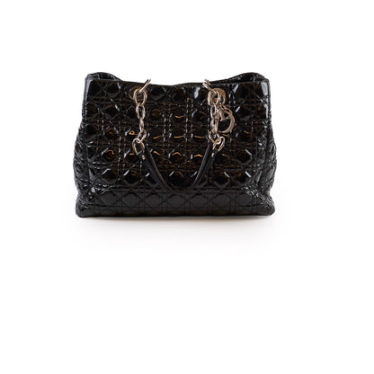 Dior Cannage Tote Black Patent - photo 1