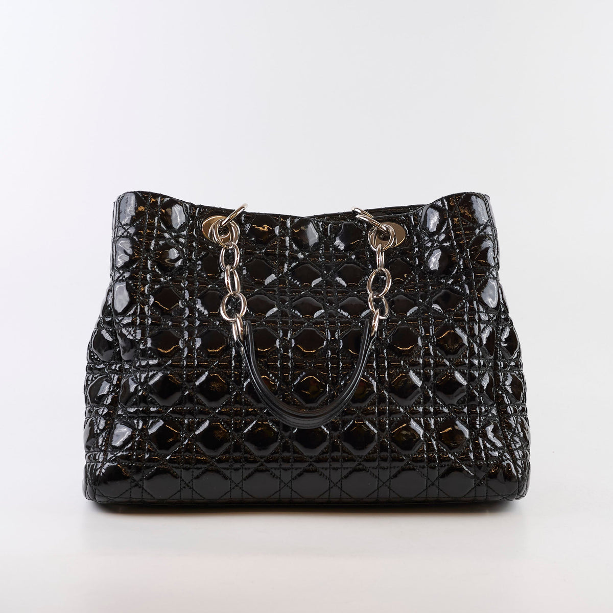 Dior Cannage Tote Black Patent - photo 2