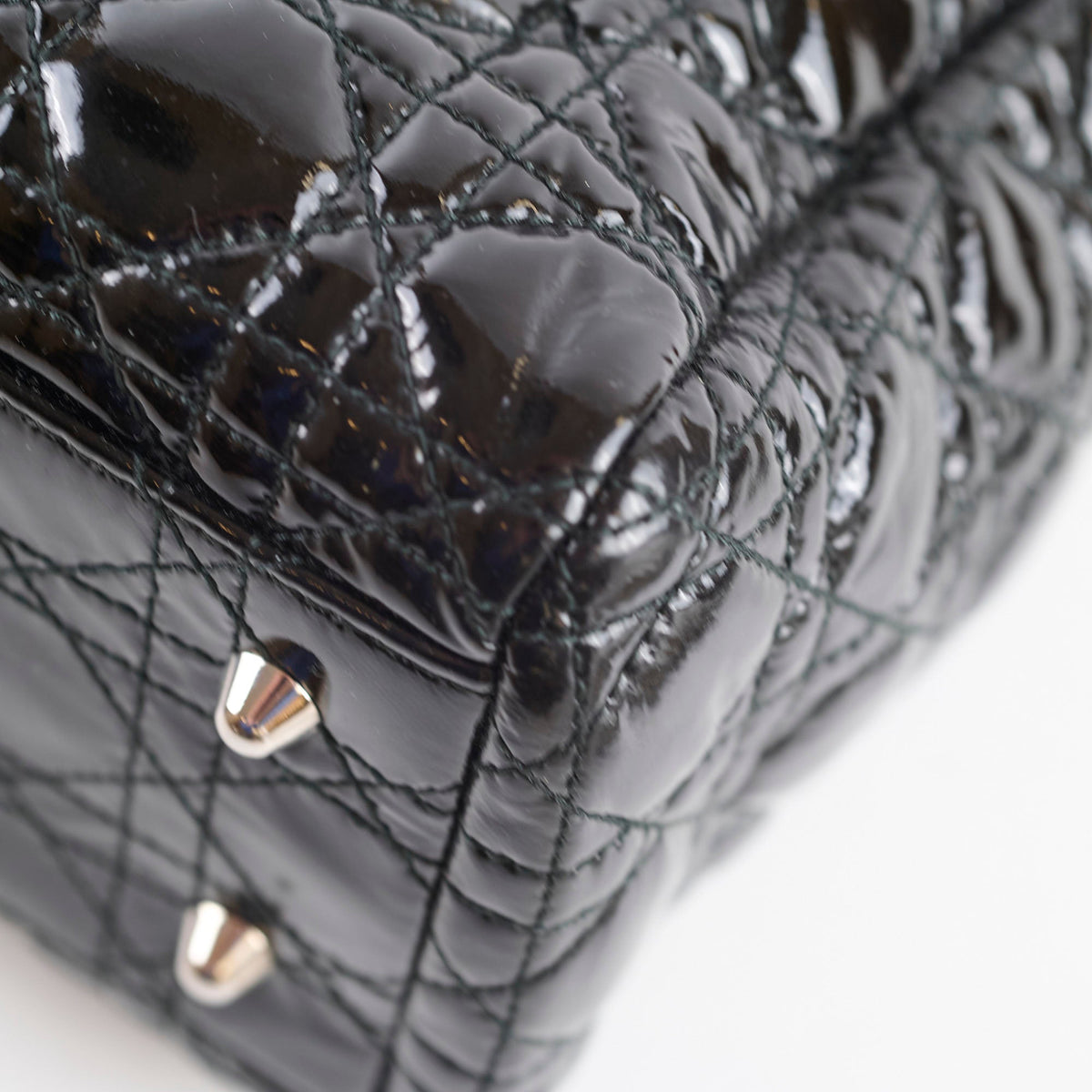 Dior Cannage Tote Black Patent - photo 8