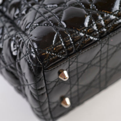 Dior Cannage Tote Black Patent - photo 6