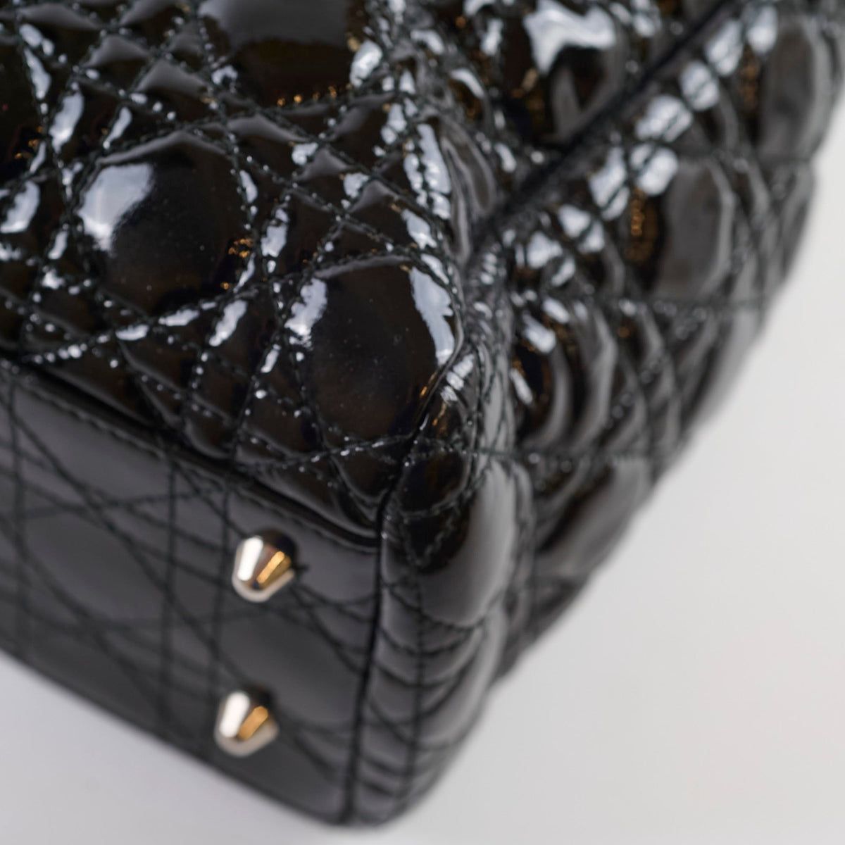 Dior Cannage Tote Black Patent - photo 7