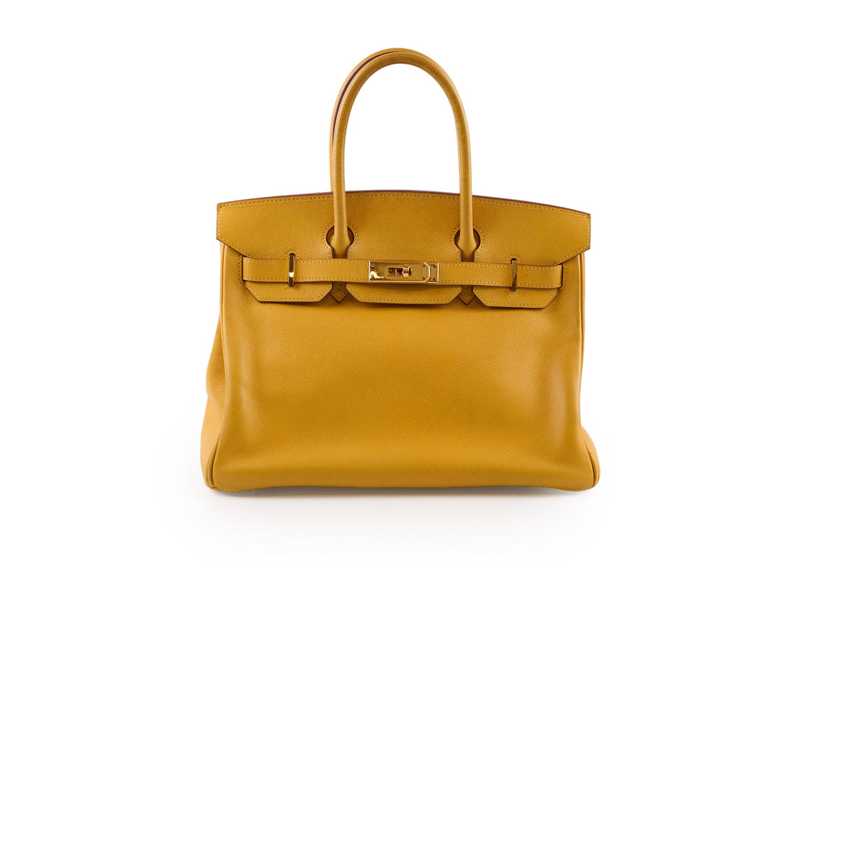 Hermes Birkin 30 Courchevel Dark Yellow - D square stamp - photo 1