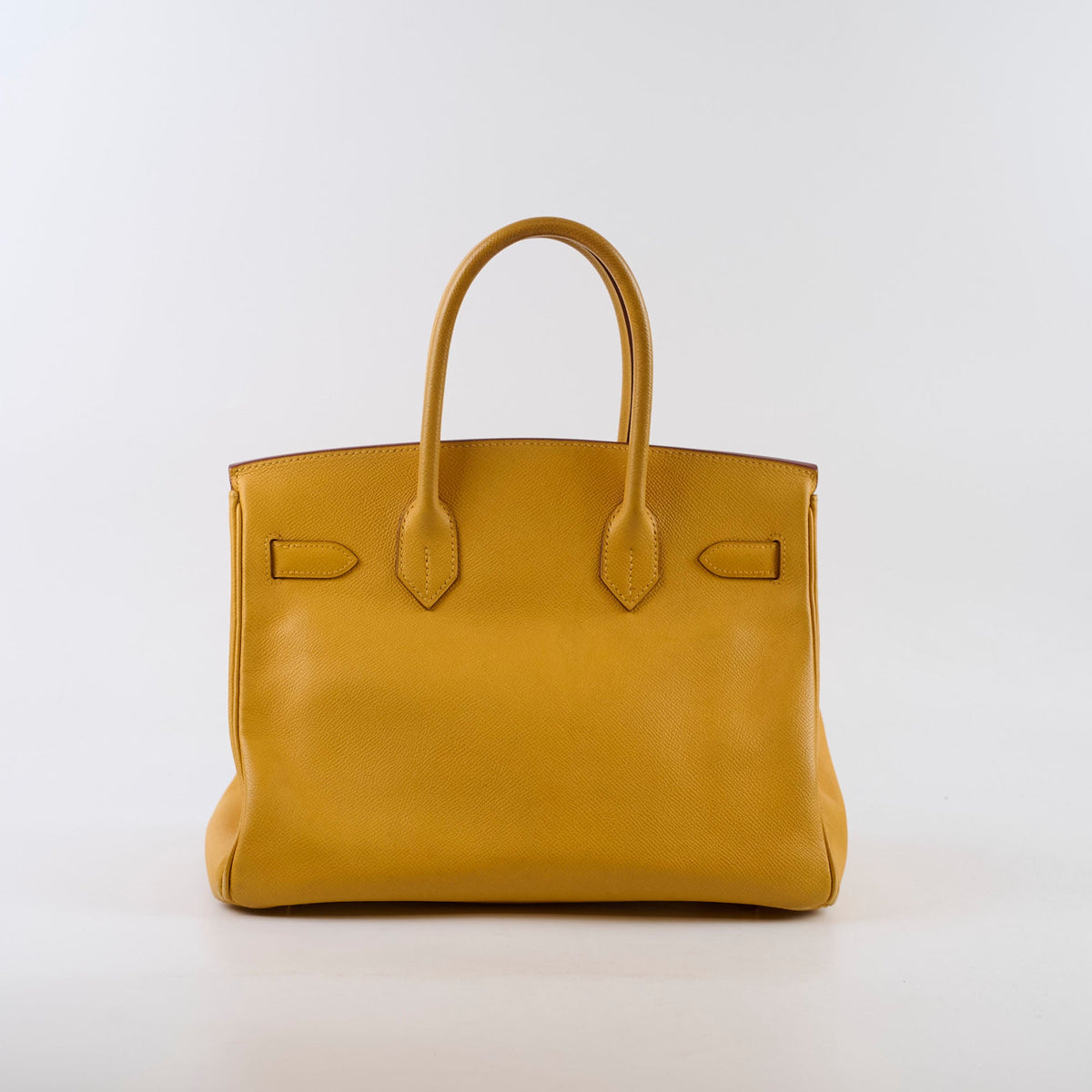 Hermes Birkin 30 Courchevel Dark Yellow - D square stamp - photo 2
