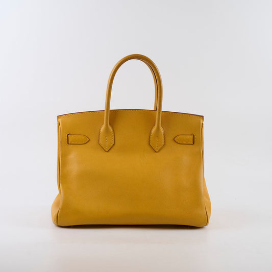 Hermes Birkin 30 Courchevel Dark Yellow - D square stamp - photo 2