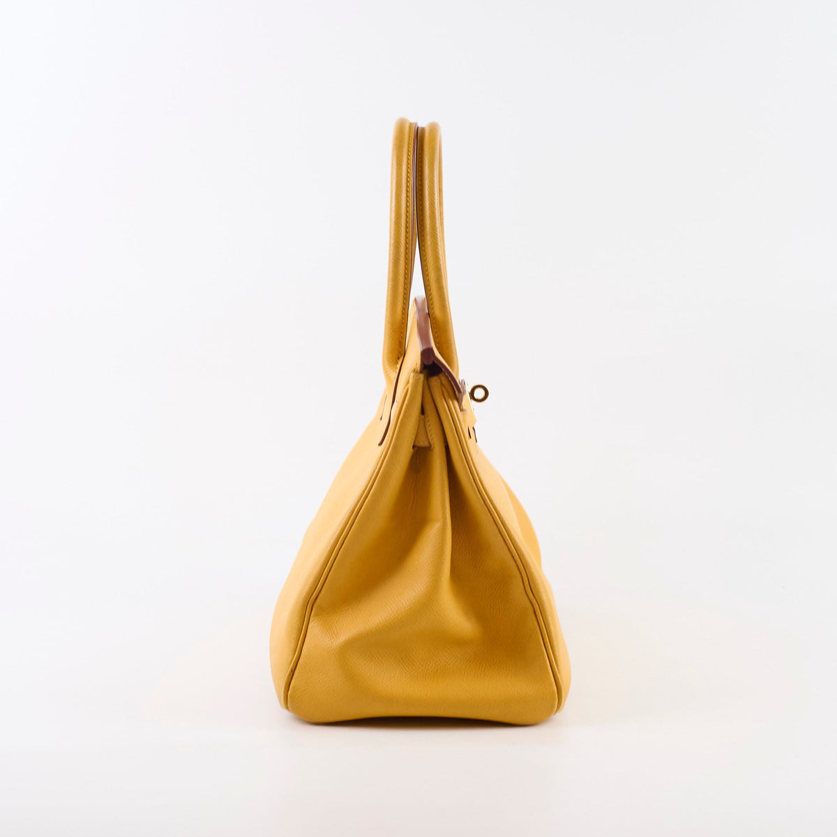 Hermes Birkin 30 Courchevel Dark Yellow - D square stamp - photo 3