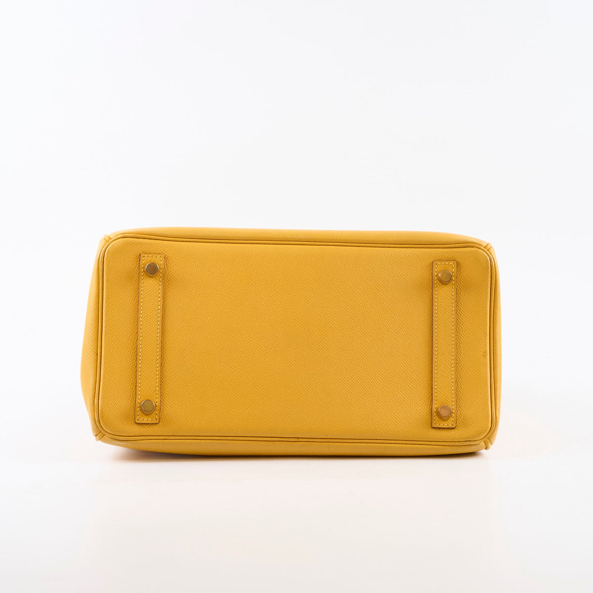 Hermes Birkin 30 Courchevel Dark Yellow - D square stamp - photo 4