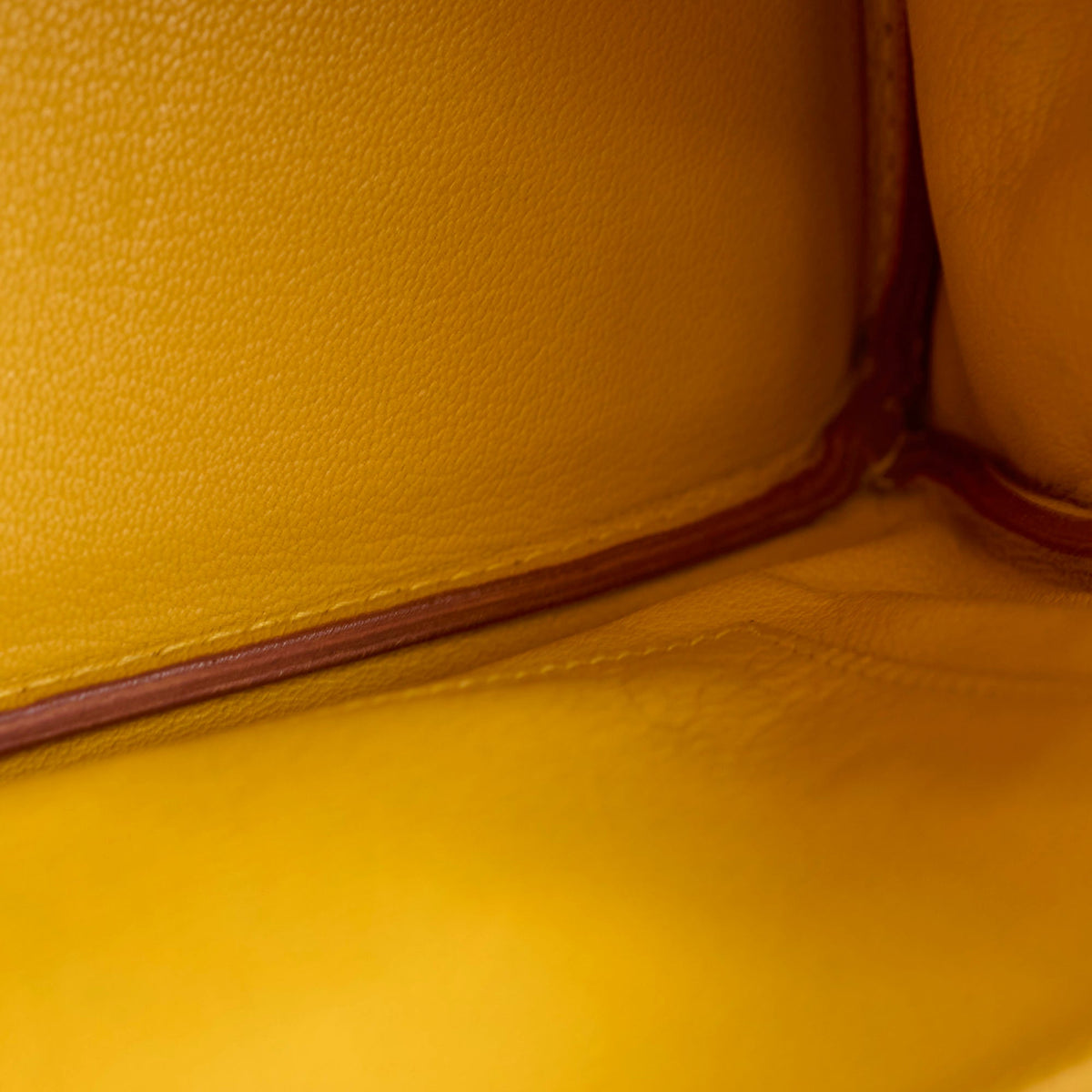 Hermes Birkin 30 Courchevel Dark Yellow - D square stamp - photo 9