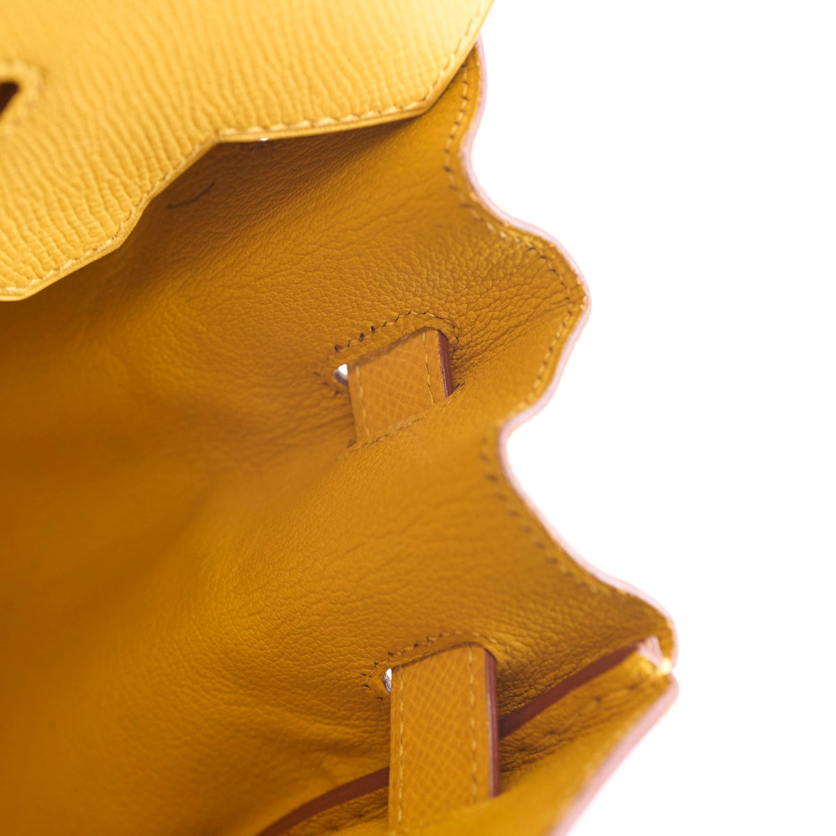 Hermes Birkin 30 Courchevel Dark Yellow - D square stamp - photo 11