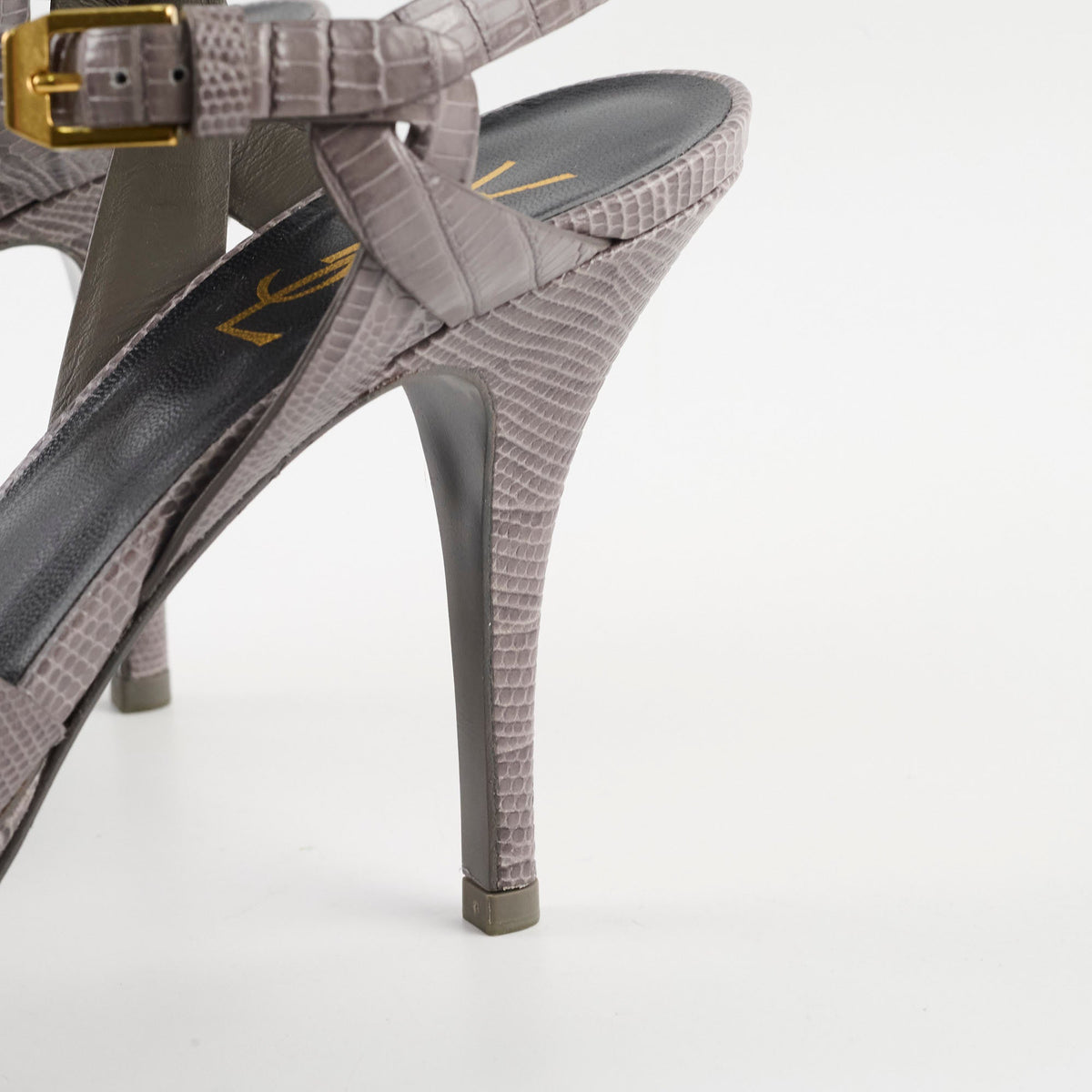 Saint Laurent Tribute Heels Grey Size 38 - photo 12