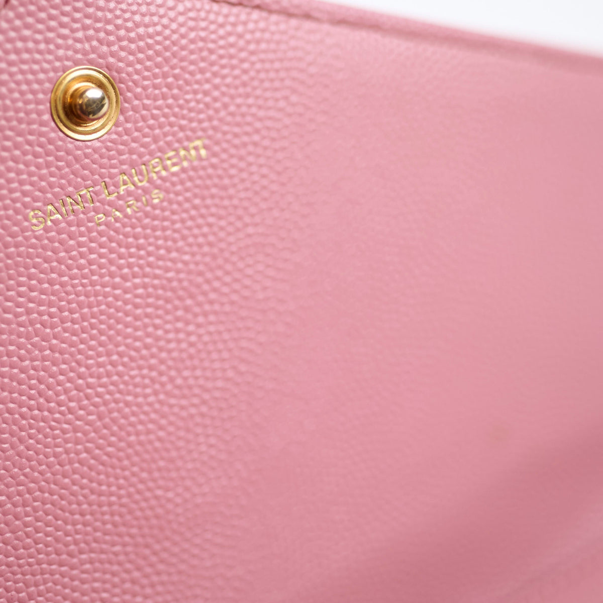 Saint Laurent Cassandra Envelope Wallet On Chain WOC Pink - photo 5