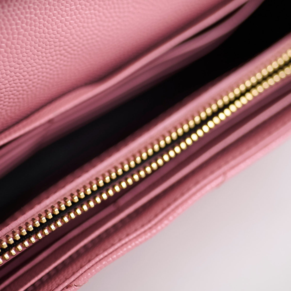 Saint Laurent Cassandra Envelope Wallet On Chain WOC Pink - photo 7