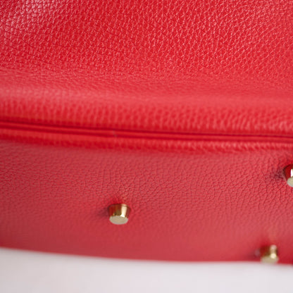 Hermes Lindy 26 Red Clemence GHW A Stamp - photo 9