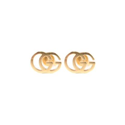Gucci 18k Gold Running GG Stud Earrings - photo 1