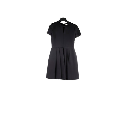 Christina Dior Short Pleated Dress Size 38 Black - photo 1