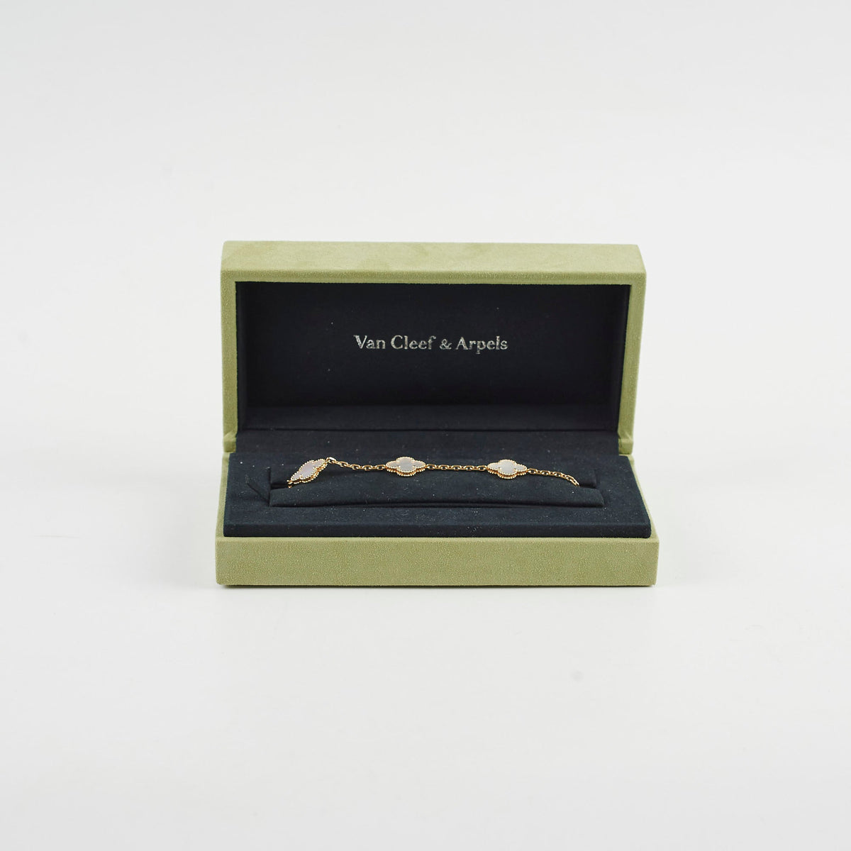 Van Cleef and Arpels Mother of Pearl MOP 5 Motif Bracelet - photo 2