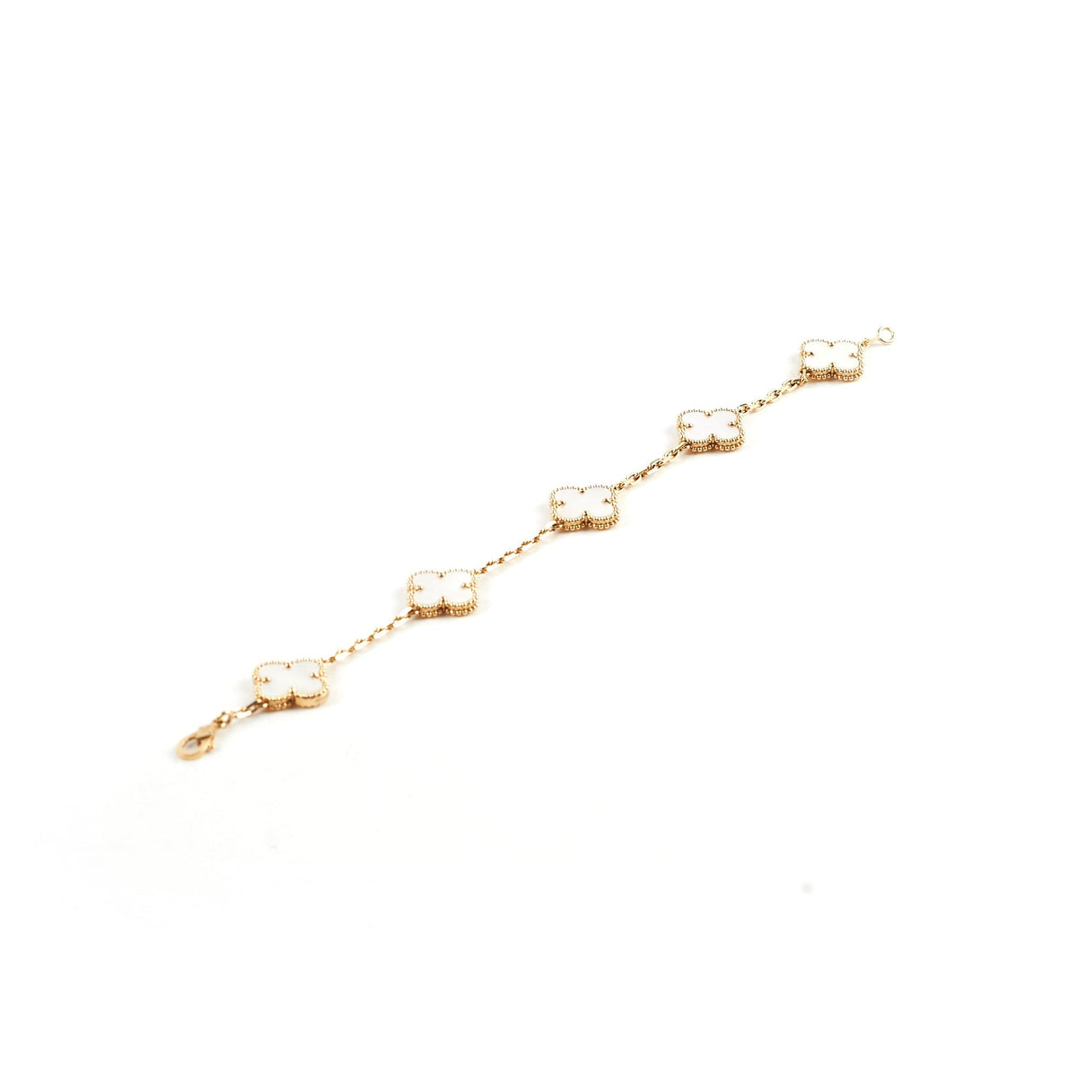 Van Cleef and Arpels Mother of Pearl MOP 5 Motif Bracelet - photo 1