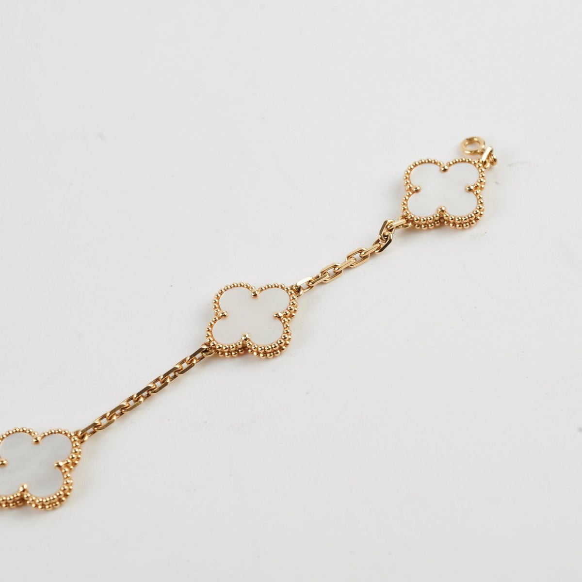 Van Cleef and Arpels Mother of Pearl MOP 5 Motif Bracelet - photo 3