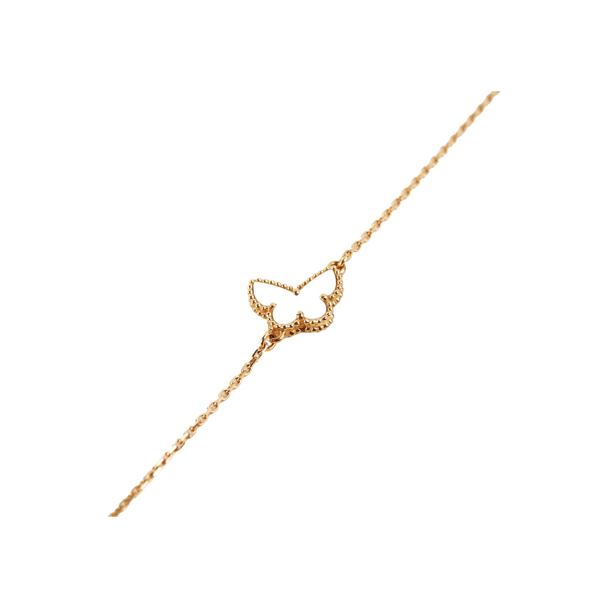 Van Cleef and Arpels VCA Sweet Alhambra Butterfly Mother of Pearl MOP Bracelet - photo 1