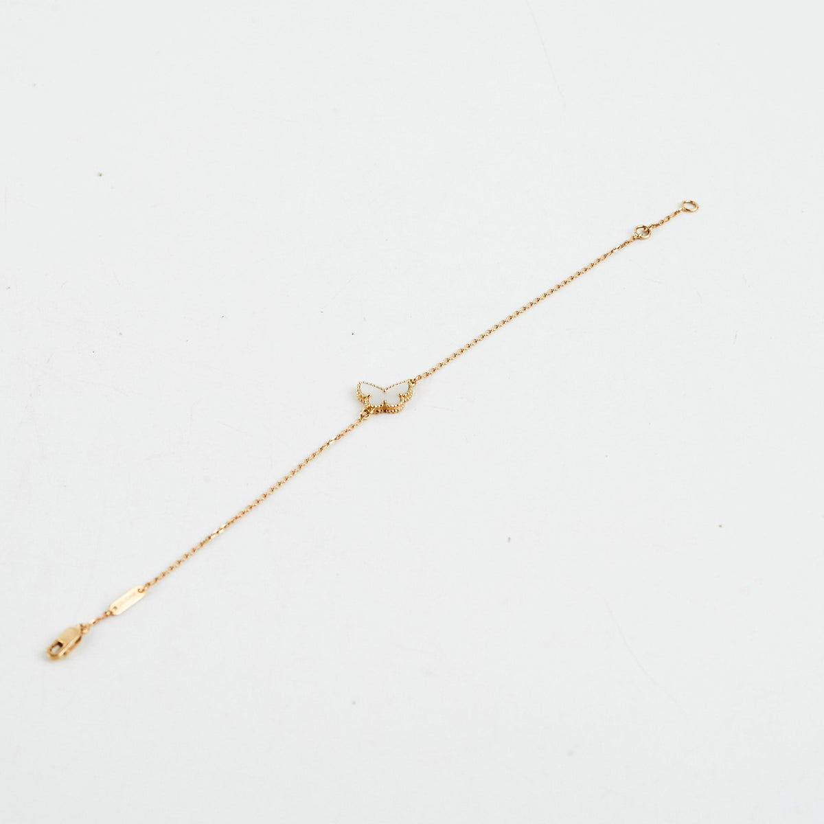 Van Cleef and Arpels VCA Sweet Alhambra Butterfly Mother of Pearl MOP Bracelet - photo 2