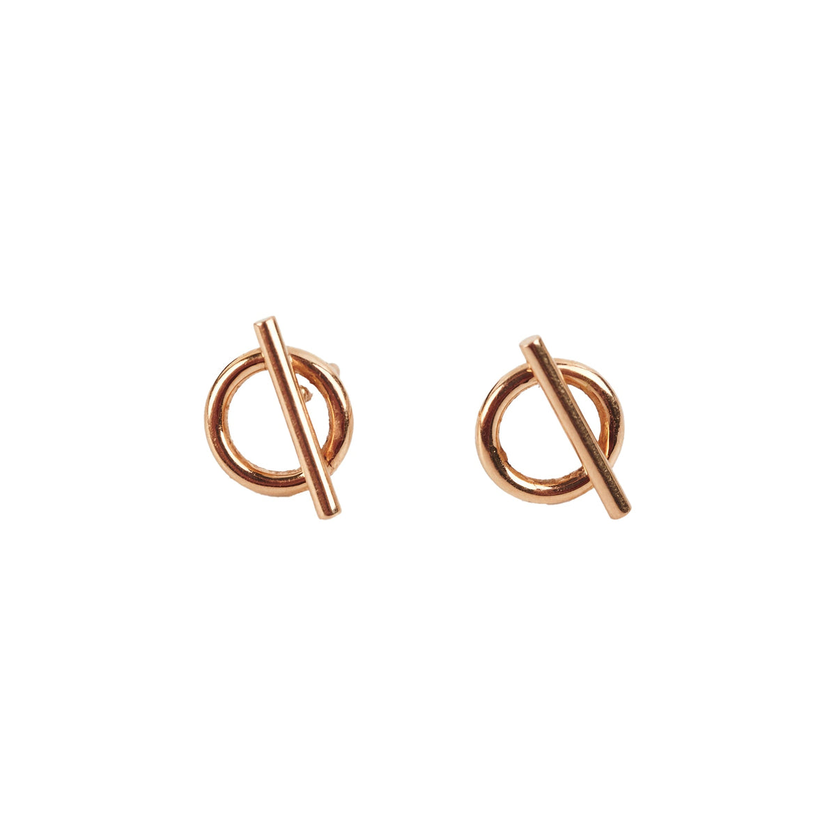 Hermes Echappee Small Earrings Rose Gold - photo 1