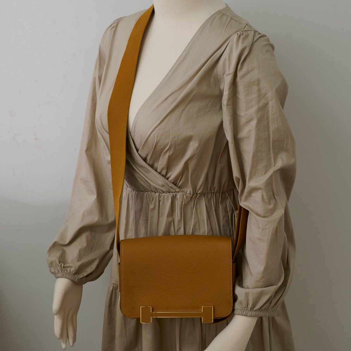 Hermes Geta Bag Cherve Caramel B Stamp 2023 - photo 13