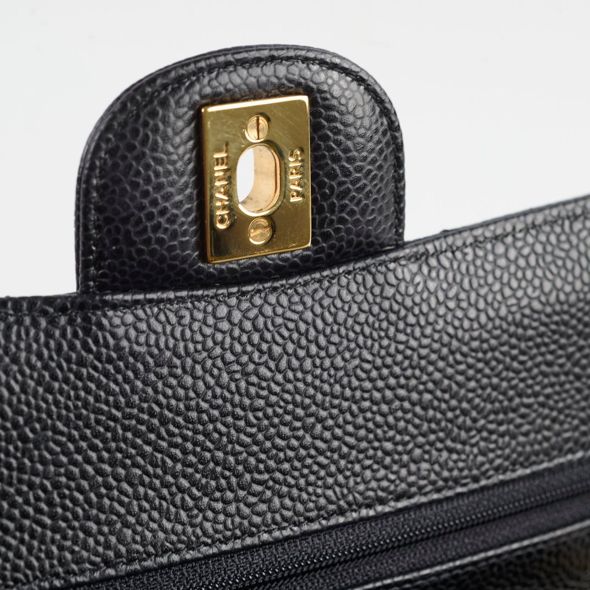Chanel Classic Flap Small Caviar Black Shoulder Bag - photo 12