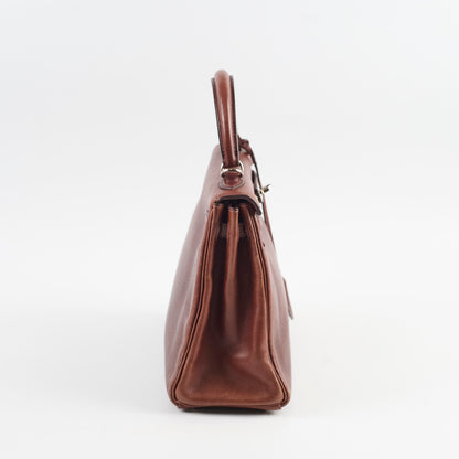 Hermes Kelly 25 Brown I Sqaure Stamp - photo 3