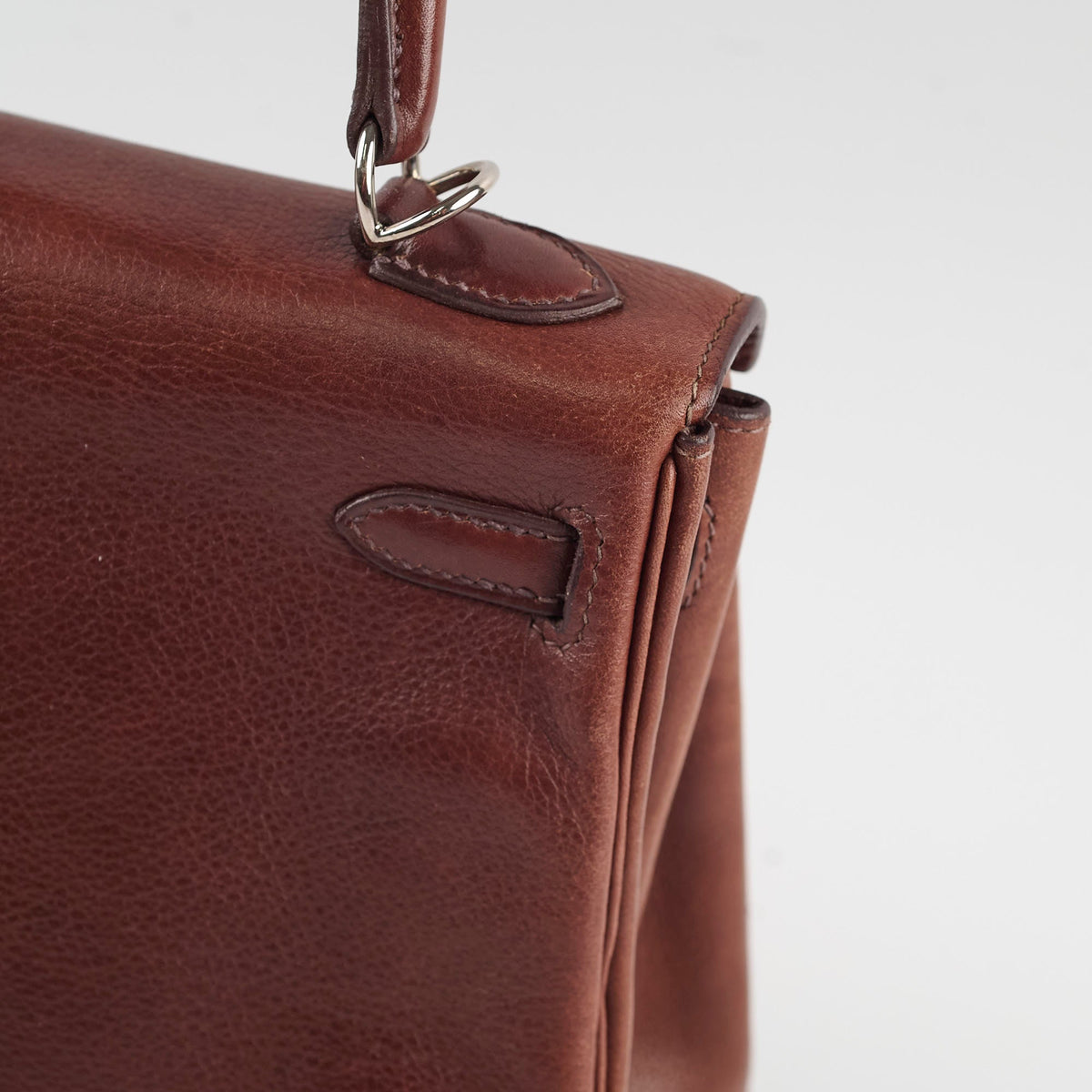 Hermes Kelly 25 Brown I Sqaure Stamp - photo 11