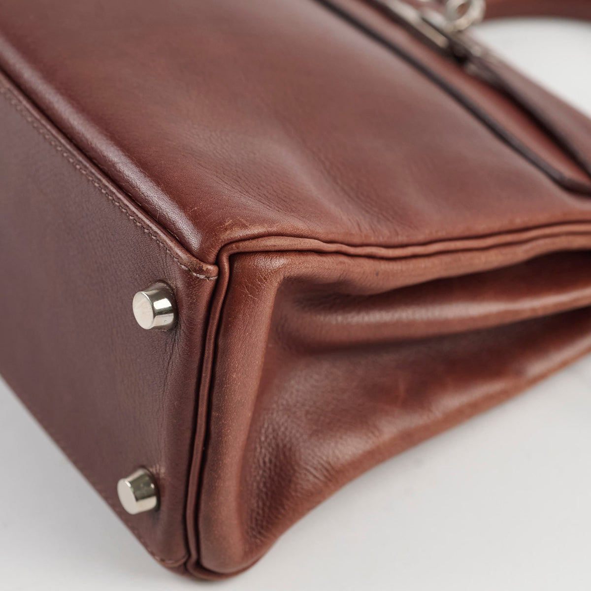 Hermes Kelly 25 Brown I Sqaure Stamp - photo 12