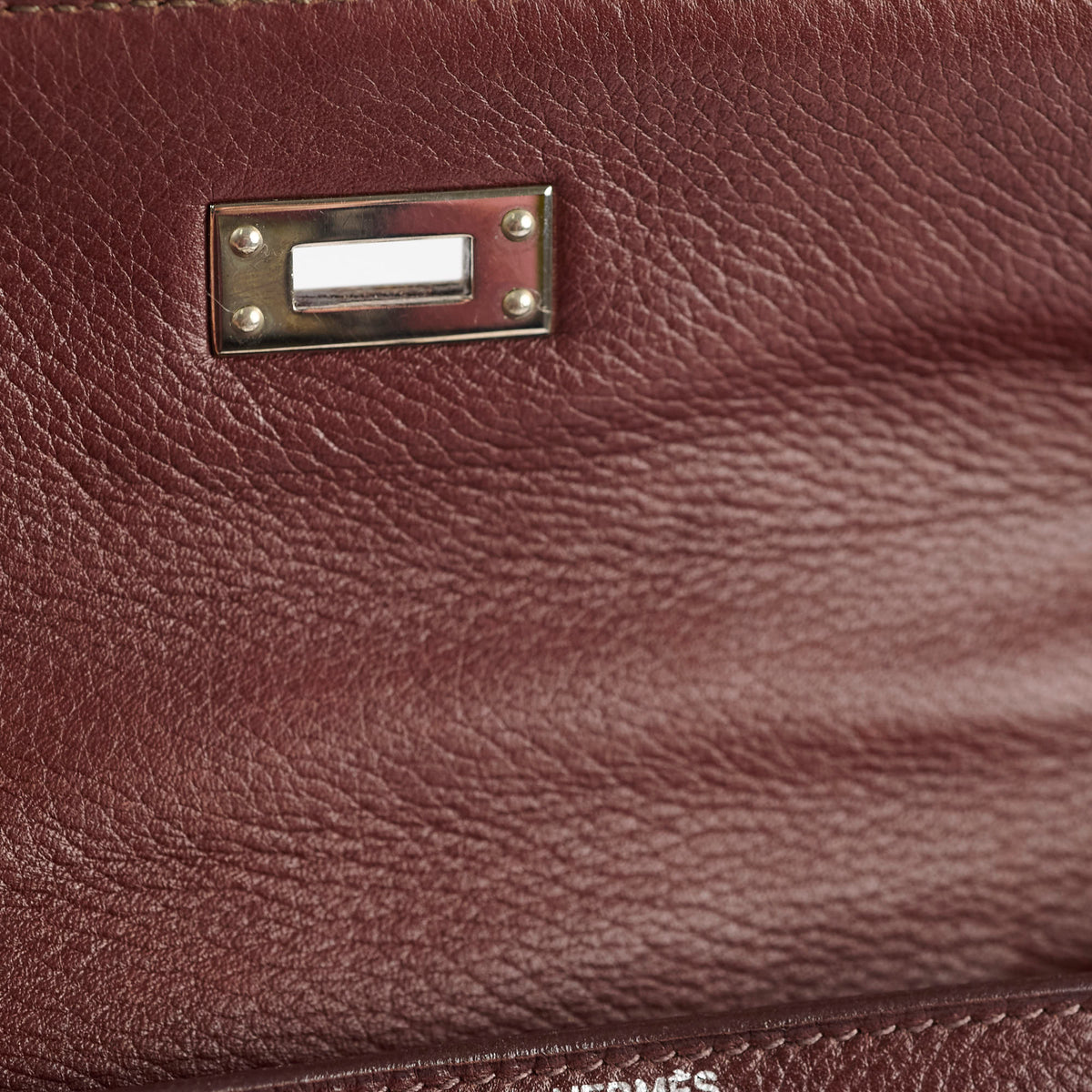 Hermes Kelly 25 Brown I Sqaure Stamp - photo 8
