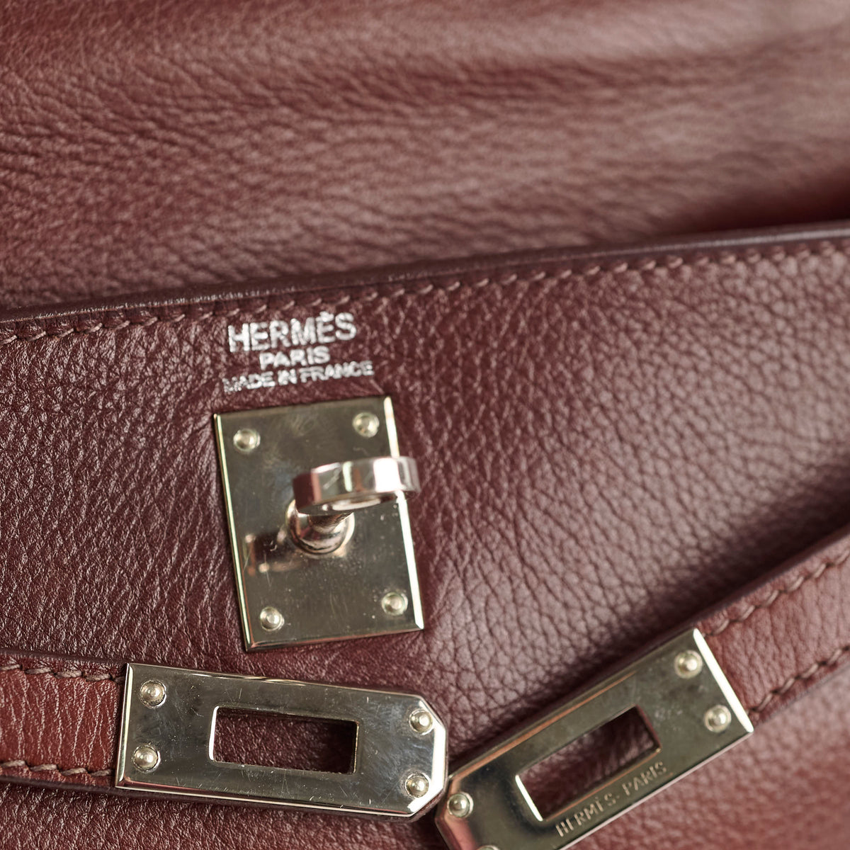 Hermes Kelly 25 Brown I Sqaure Stamp - photo 7