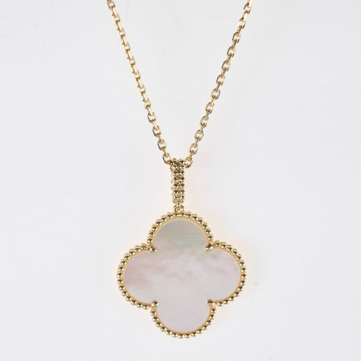Van Cleef & Arpels Magic Alhambra Pendent Mother of Pearl MOP Necklace - photo 3