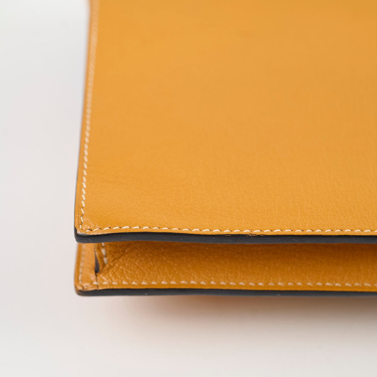 Hermes Faco II chevre Mysore pouch clutch crossbody tri color - A stamp - photo 14