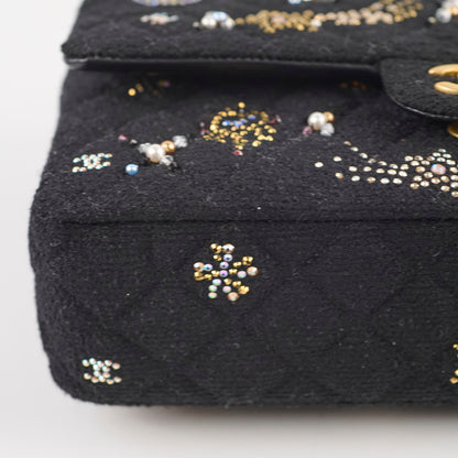 Chanel Medium Classic Crystal Embellished Flap Bag Black Microchip - photo 20