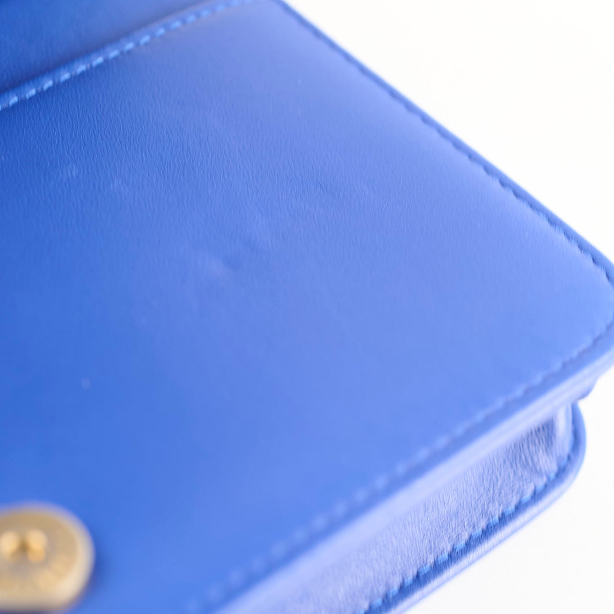 Chanel Boy Wallet on Chain Blue Lambksin - photo 9