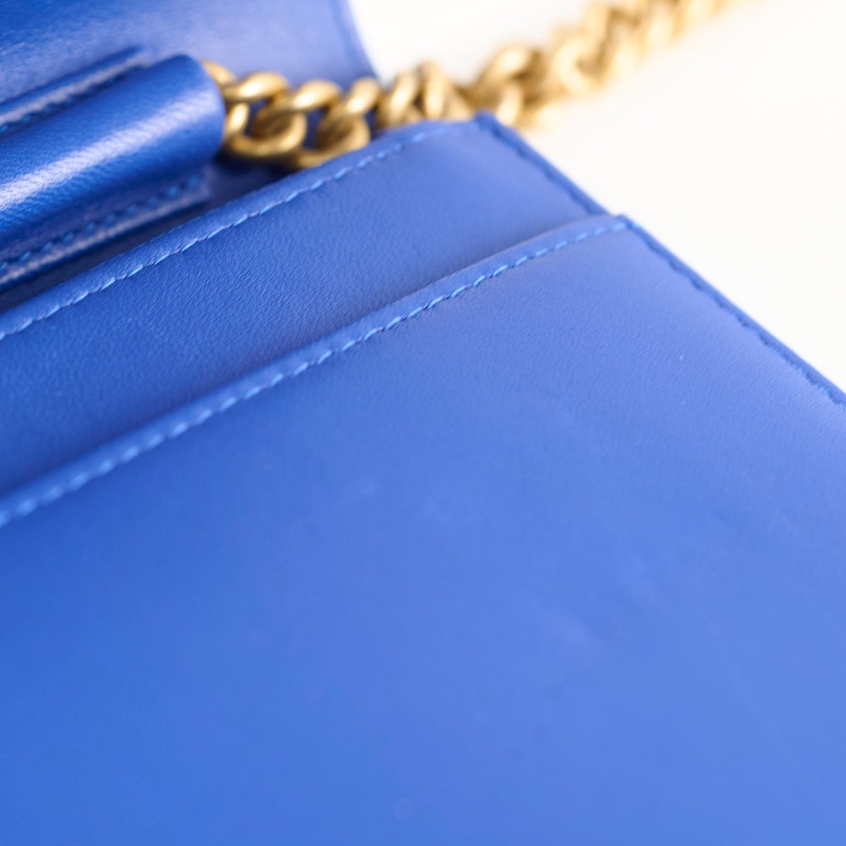 Chanel Boy Wallet on Chain Blue Lambksin - photo 8
