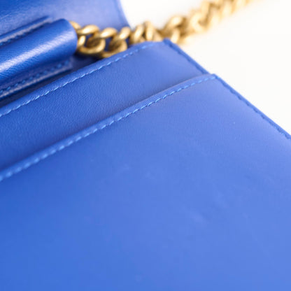 Chanel Boy Wallet on Chain Blue Lambksin - photo 8