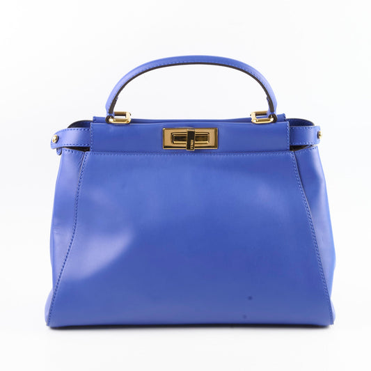 Fendi Medium Peekaboo Blue - photo 2