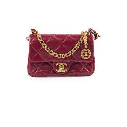 Chanel Seasonal Flap Burgundy Microchipped - photo 1
