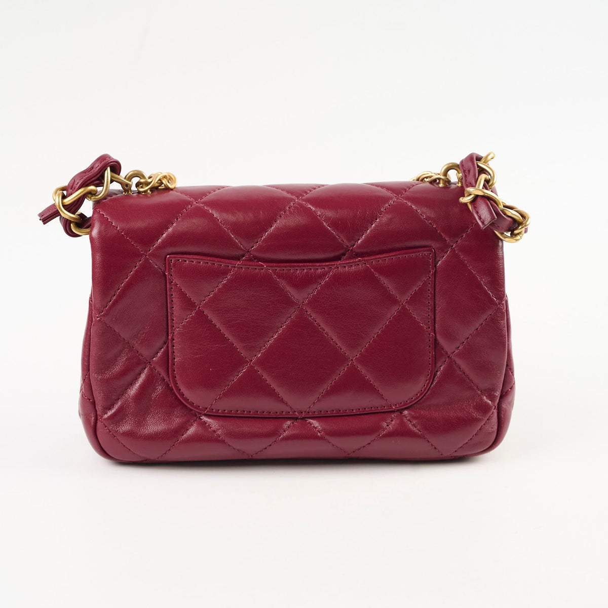 Chanel Seasonal Flap Burgundy Microchipped - photo 2