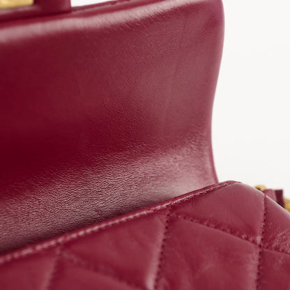 Chanel Seasonal Flap Burgundy Microchipped - photo 7