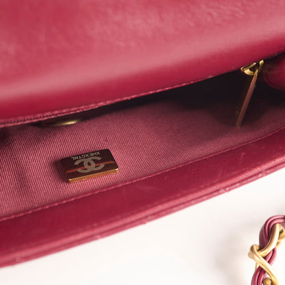 Chanel Seasonal Flap Burgundy Microchipped - photo 6