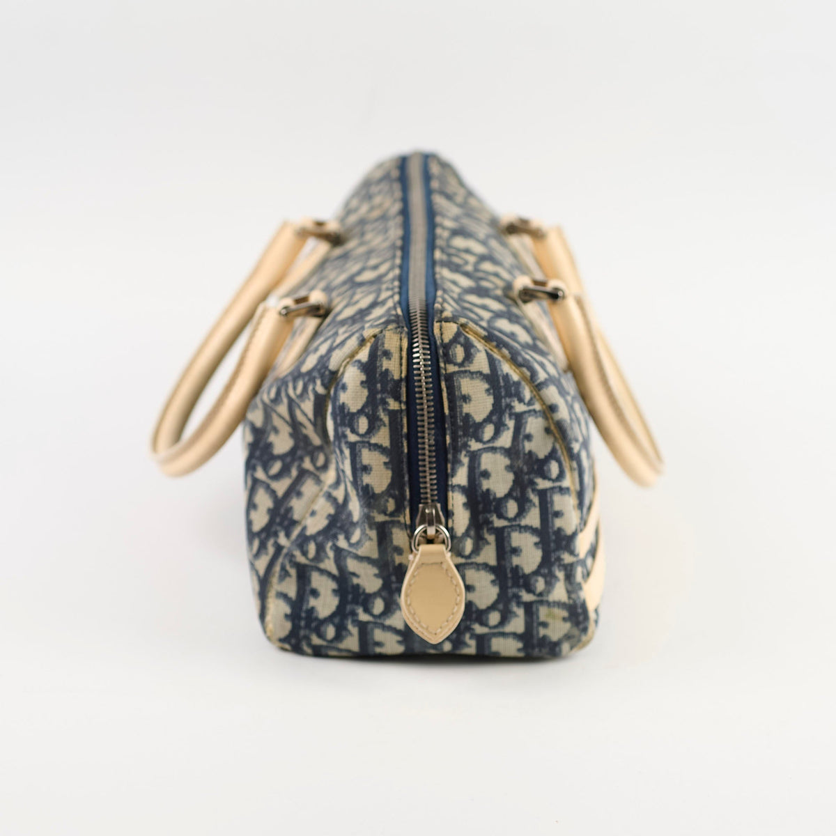 Christian Dior Canvas Trotter Bag Blue - photo 3