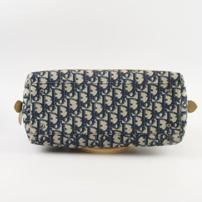 Christian Dior Canvas Trotter Bag Blue - photo 4