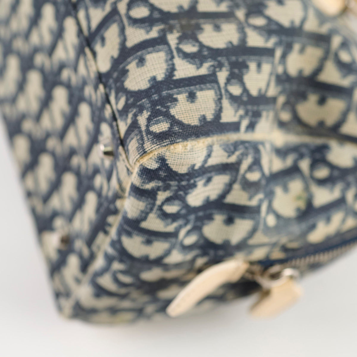 Christian Dior Canvas Trotter Bag Blue - photo 14