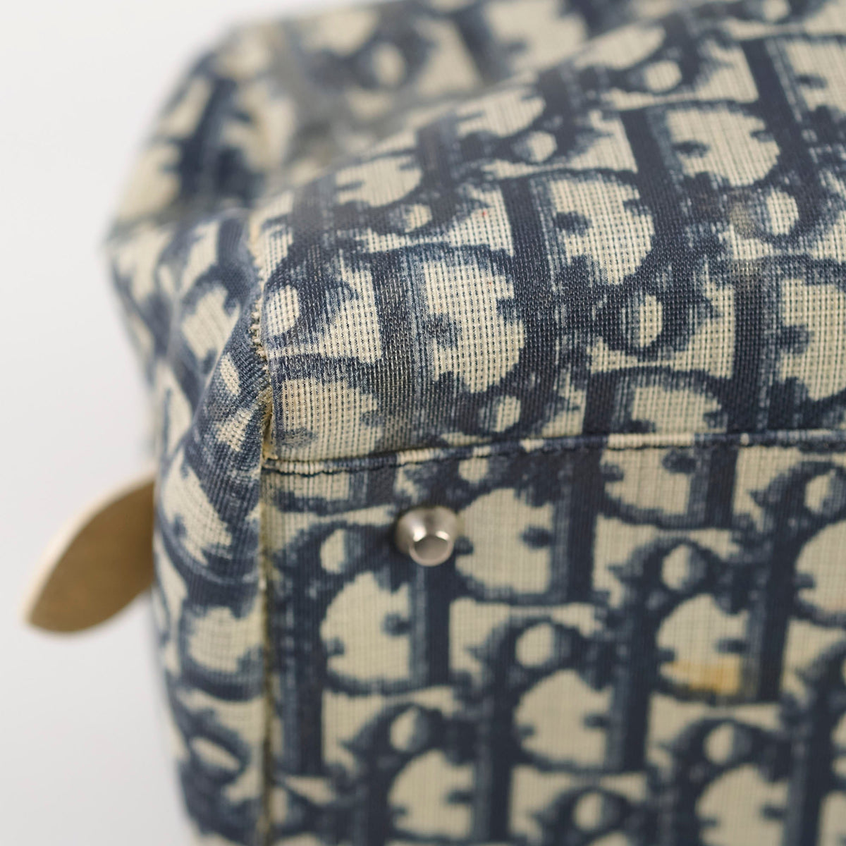 Christian Dior Canvas Trotter Bag Blue - photo 11