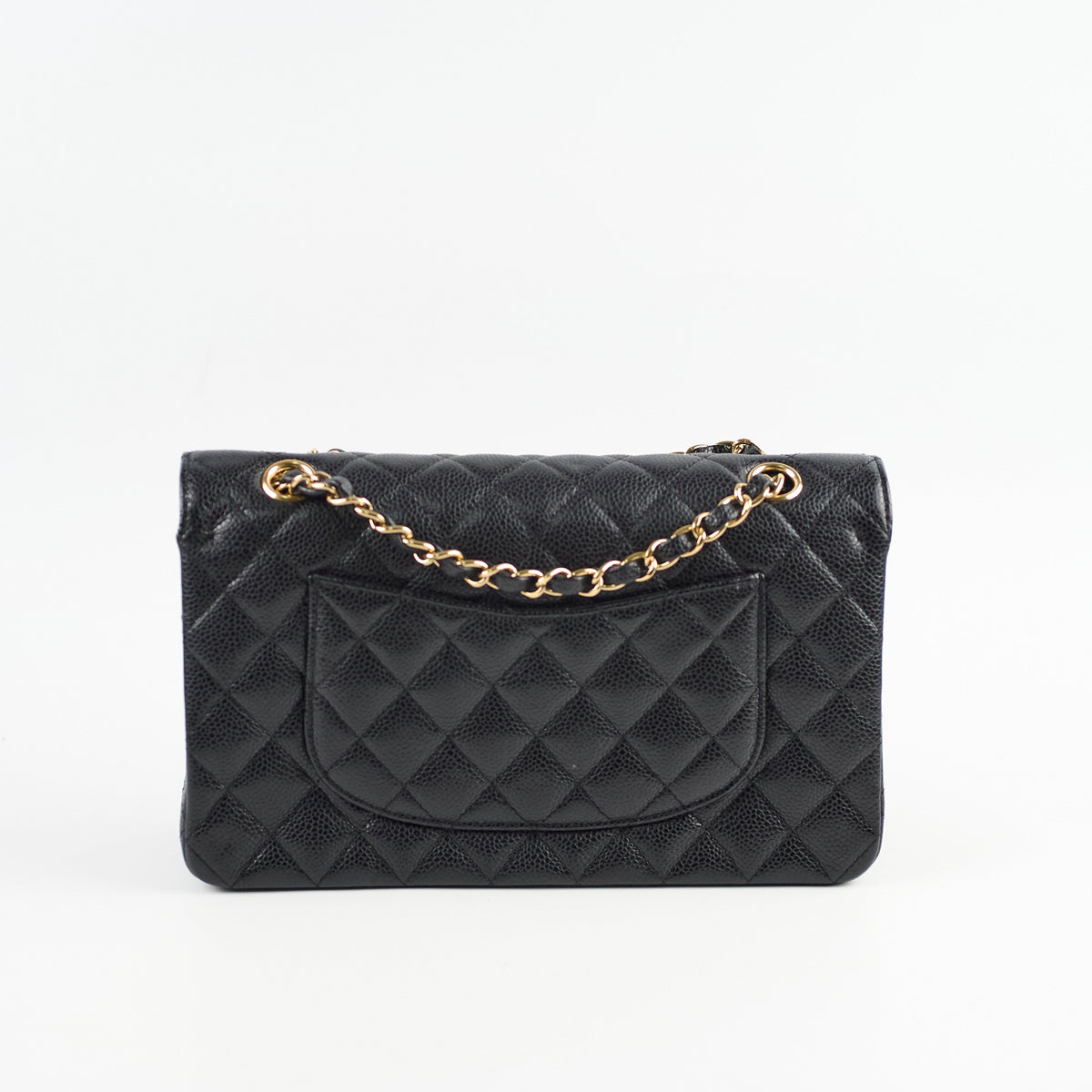 Chanel Medium/Large Caviar 24k Double Classic Flap Black - photo 2