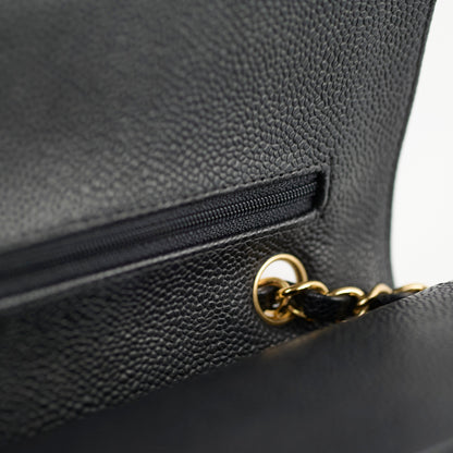 Chanel Medium/Large Caviar 24k Double Classic Flap Black - photo 10