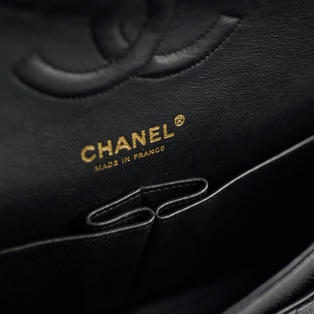 Chanel Medium/Large Caviar 24k Double Classic Flap Black - photo 7